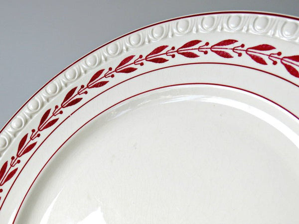 Antique 19th Century Copeland Spode England Laurel Red China, 42 pc - GSaleHunter