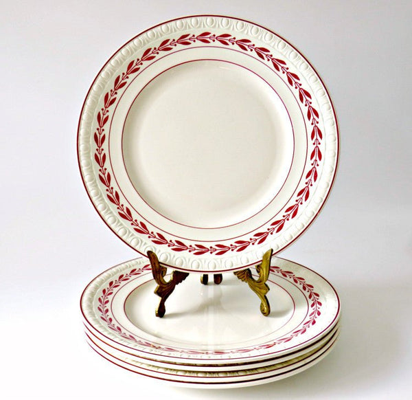 Antique 19th Century Copeland Spode England Laurel Red China, 42 pc - GSaleHunter