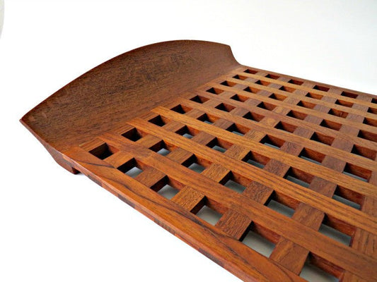 Mid Century JHQ Denmark Dansk Teak Lattice Tray by Jens Quistgaard - GSaleHunter
