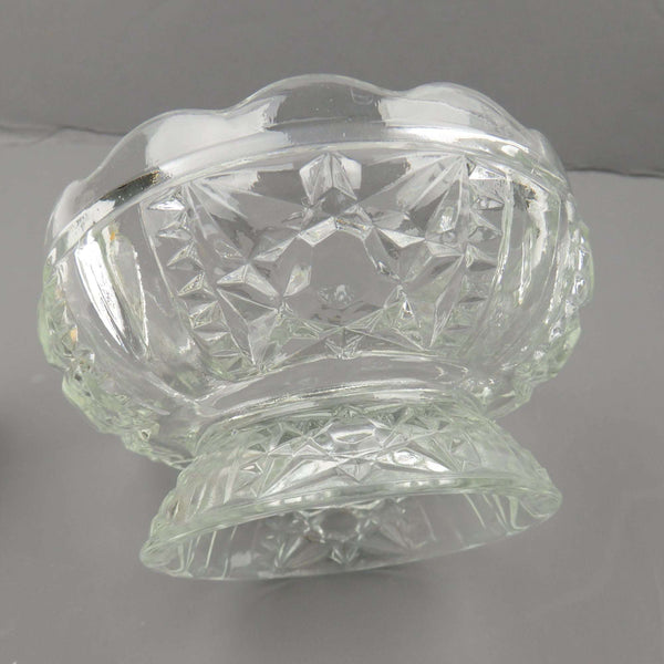Vintage Indiana Stars And Bars Crystal Glass Candle Fairy Lamp - GSaleHunter