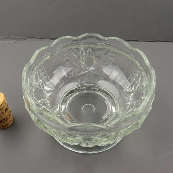 Vintage Indiana Stars And Bars Crystal Glass Candle Fairy Lamp - GSaleHunter
