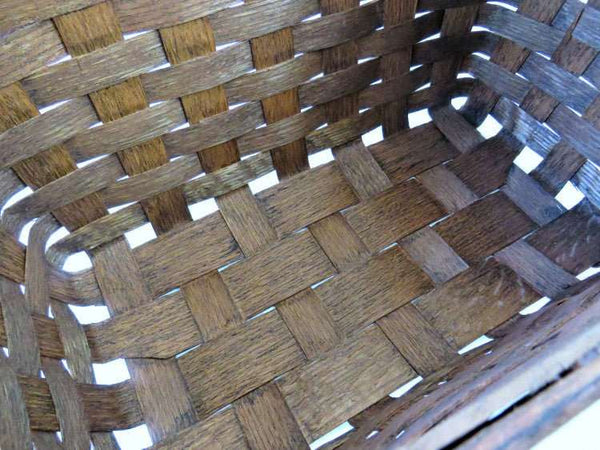 Vintage Putney Basketville Picnic Basket Set, Woven Split Oak Wood - GSaleHunter