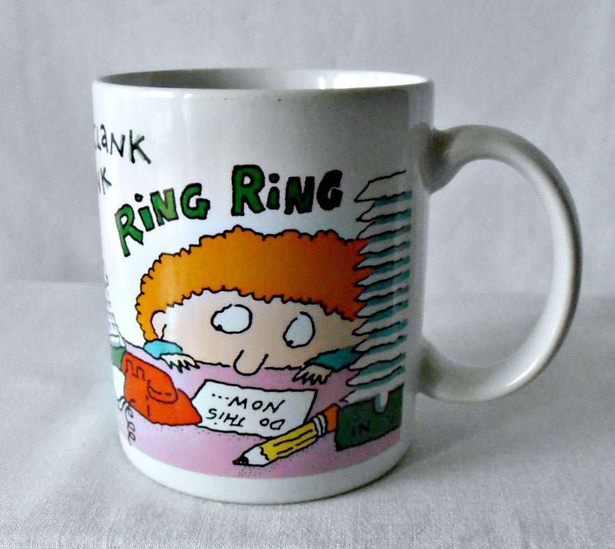 80's Hallmark Coffee Mug, How to Get Along at the Office Humor - GSaleHunter