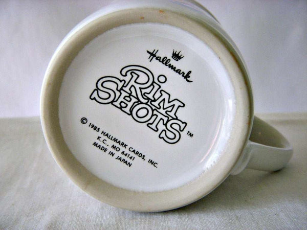 80's Hallmark Rim Shots Coffee Mug, Office Humor Mug, Secretary Mug - GSaleHunter