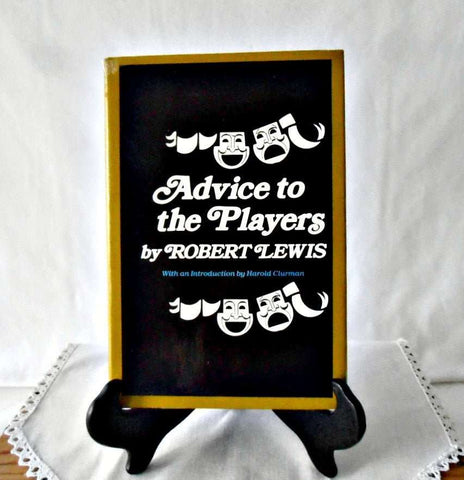 "Advice to the Players" by Robert Lewis First Edition, 1980 Harper & Row - GSaleHunter