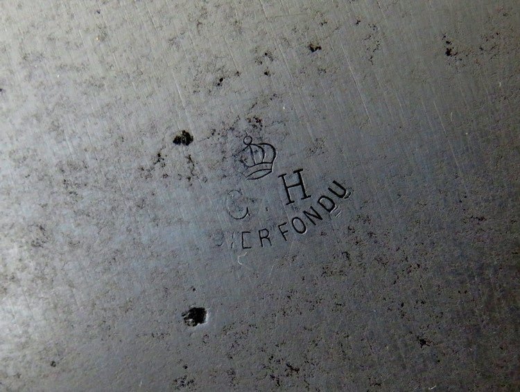 Antique French Butchers Cleaver, Hand Forged Carbon Steel Wood Handle - GSaleHunter