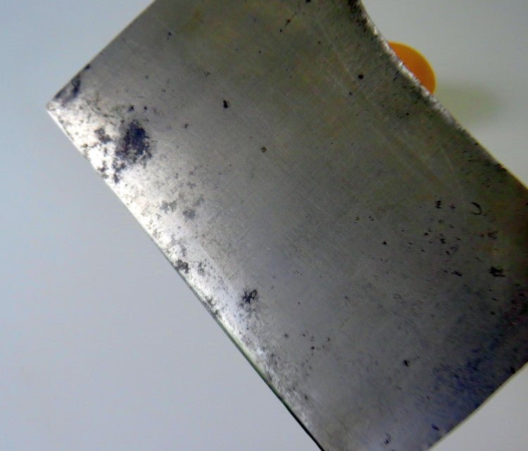 Antique French Butchers Cleaver, Hand Forged Carbon Steel Wood Handle - GSaleHunter