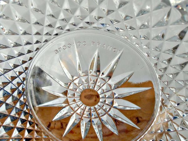 Arcoroc Cristal d' Arques Durand Diamant Crystal Salad Bowl Set of 5 - GSaleHunter