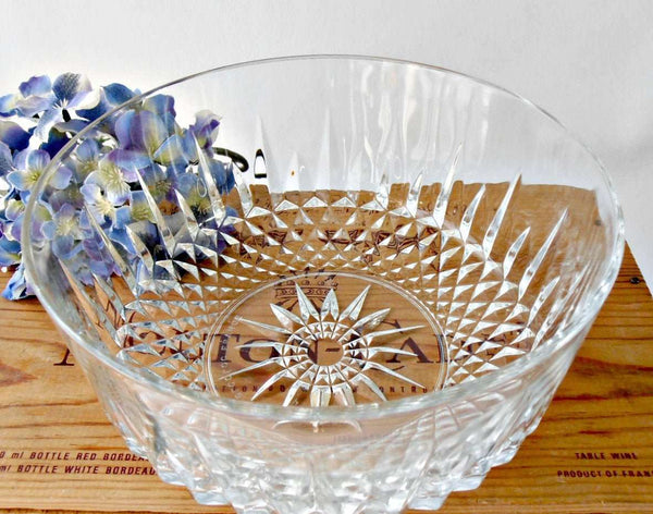 Arcoroc Cristal d' Arques Durand Diamant Crystal Salad Bowl Set of 5 - GSaleHunter