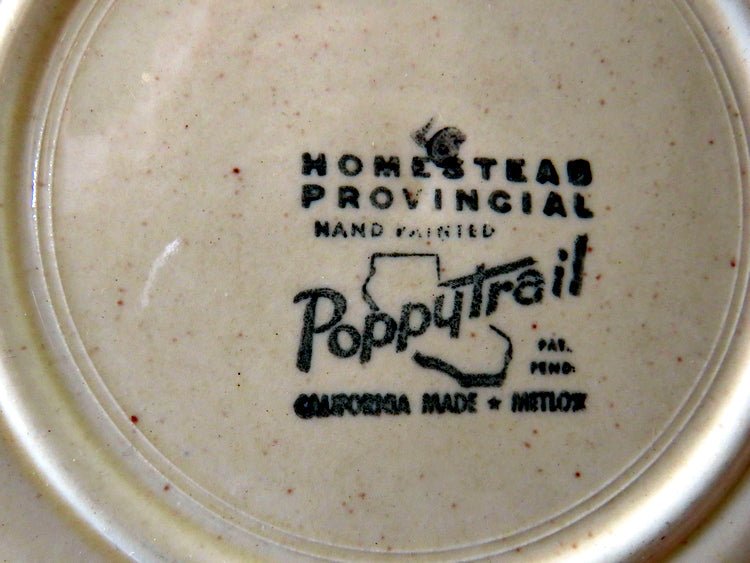 Homestead Provincial by Metlox Poppytrail California 6 Pc Serving Set - GSaleHunter
