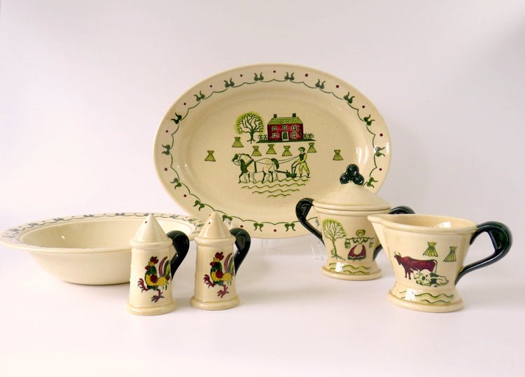 Homestead Provincial by Metlox Poppytrail California 6 Pc Serving Set - GSaleHunter