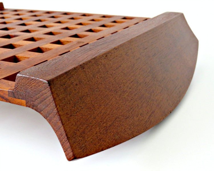 Mid Century JHQ Denmark Dansk Teak Lattice Tray by Jens Quistgaard - GSaleHunter