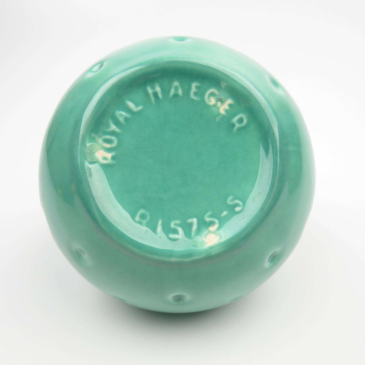 Mid Century Modern 1960's Pottery Small Royal Haeger Drip Glaze Dimple Fish Mouth Succulent Pot R1575S - GSaleHunter