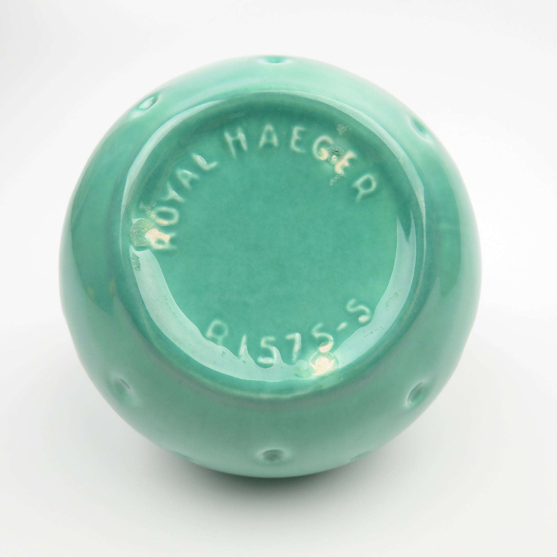 Mid Century Modern 1960's Pottery Small Royal Haeger Drip Glaze Dimple Fish Mouth Succulent Pot R1575S - GSaleHunter