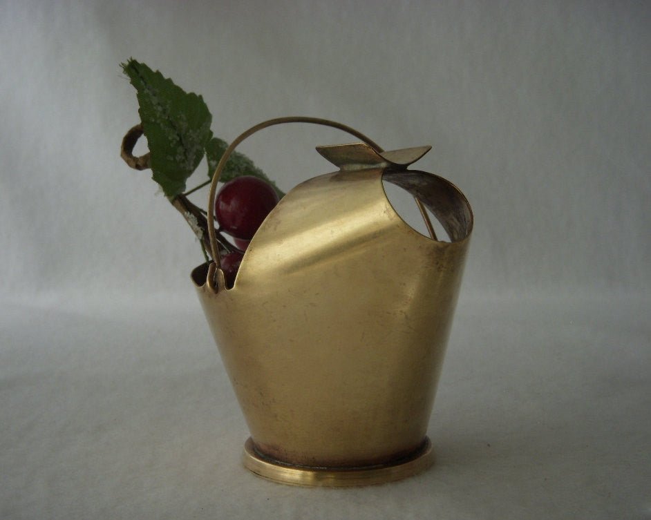 Miniature Brass Coal Scuttle Bucket Ashtray, Portable Ashtray for One - GSaleHunter