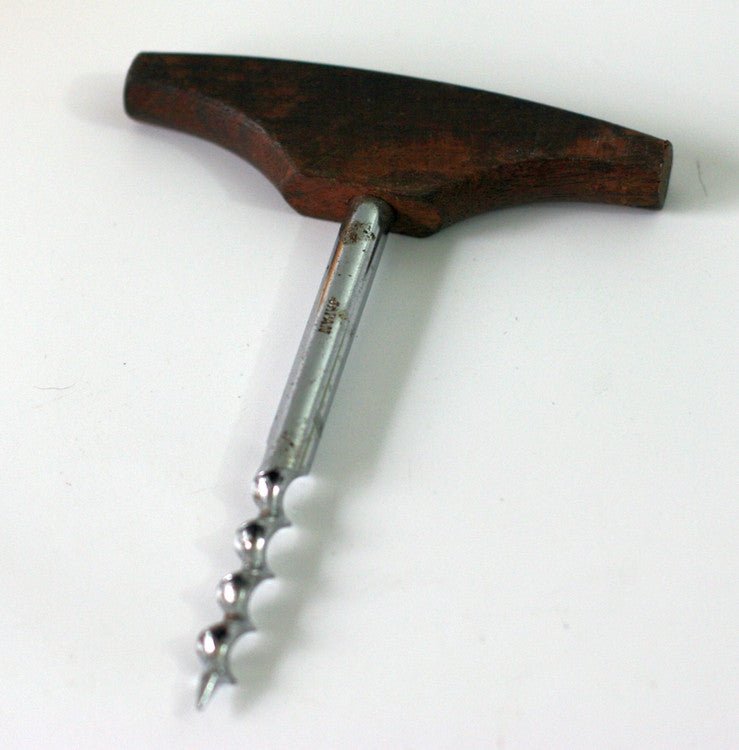 Teak Handled Corkscrew - Tiki Bar Decor - GSaleHunter