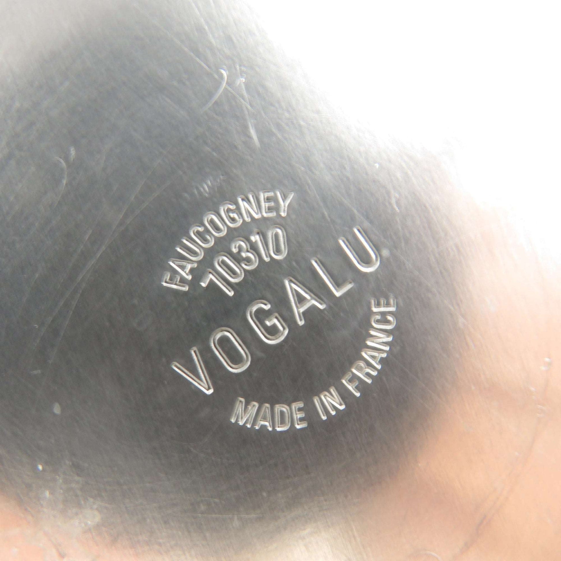 Vintage Spun Aluminum France Vogalu Ice Bucket 2 Handles Faucogney 70310 - GSaleHunter