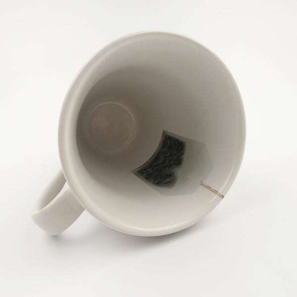 Vintage Tea Break White Mug Cup with Tea Bag Design by Boston Warehouse - GSaleHunter