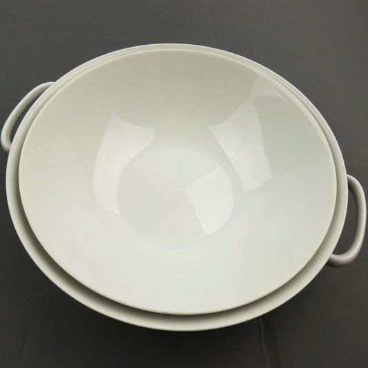 Vintage Thomas Germany 9" Large Footed White Bowls - GSaleHunter