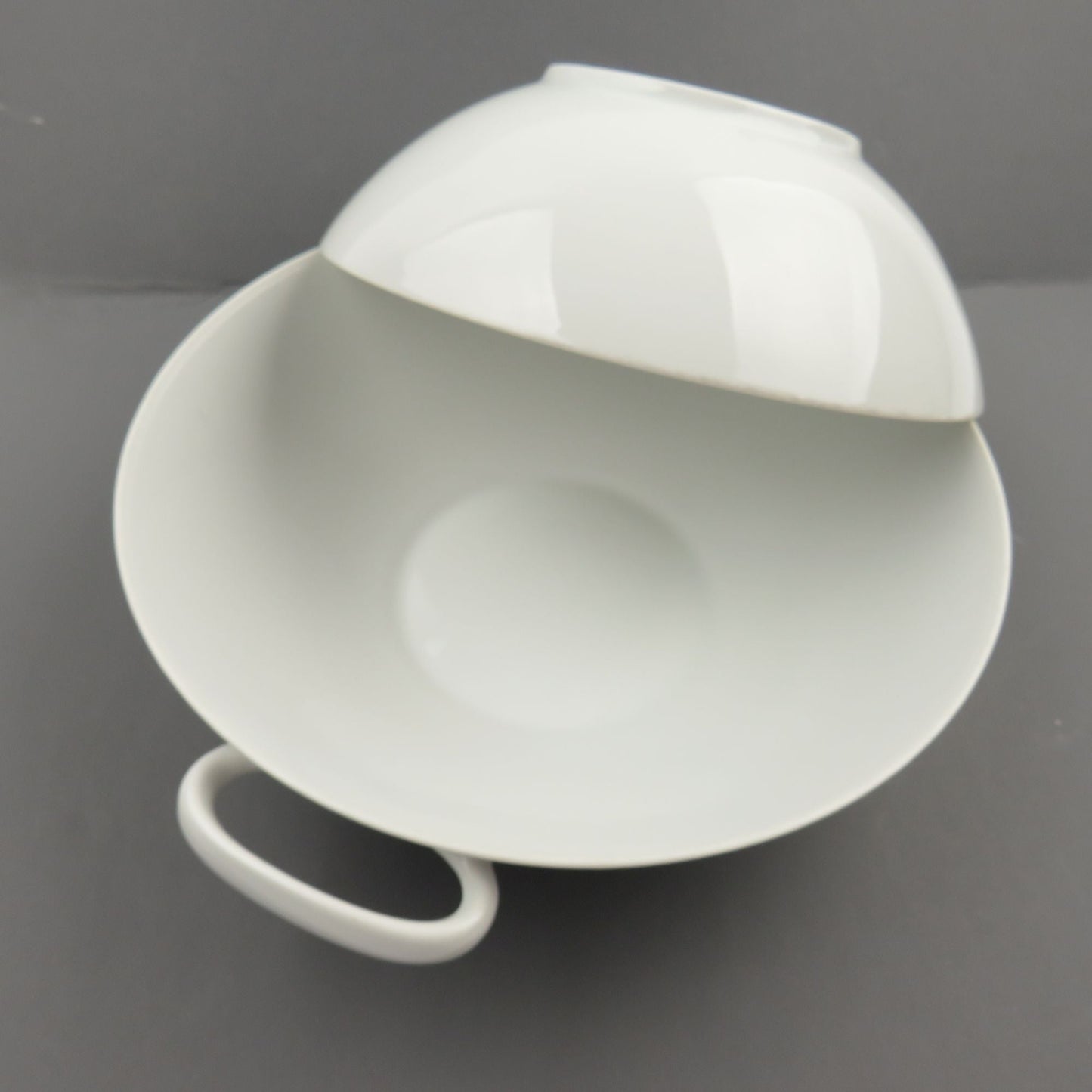 Vintage Thomas Germany 9" Large Footed White Bowls - GSaleHunter