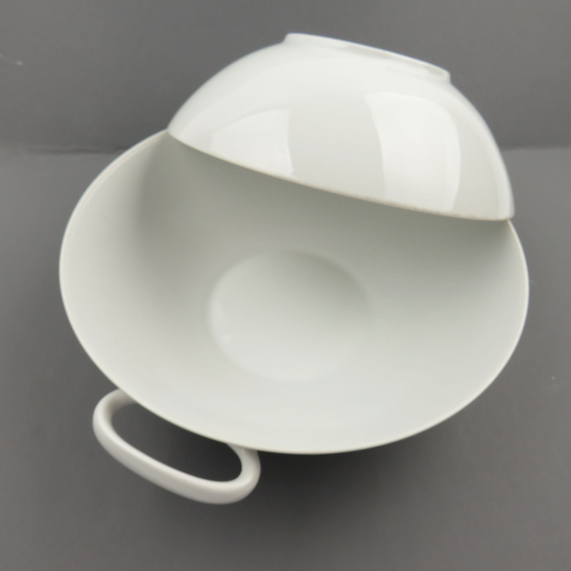 Vintage Thomas Germany 9" Large Footed White Bowls - GSaleHunter