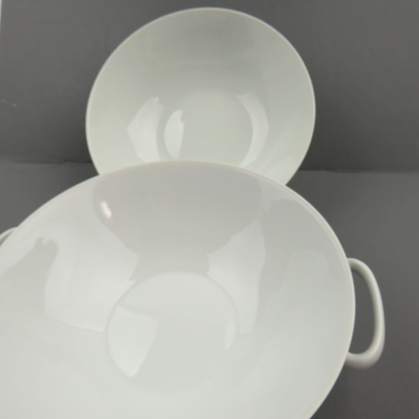 Vintage Thomas Germany 9" Large Footed White Bowls - GSaleHunter