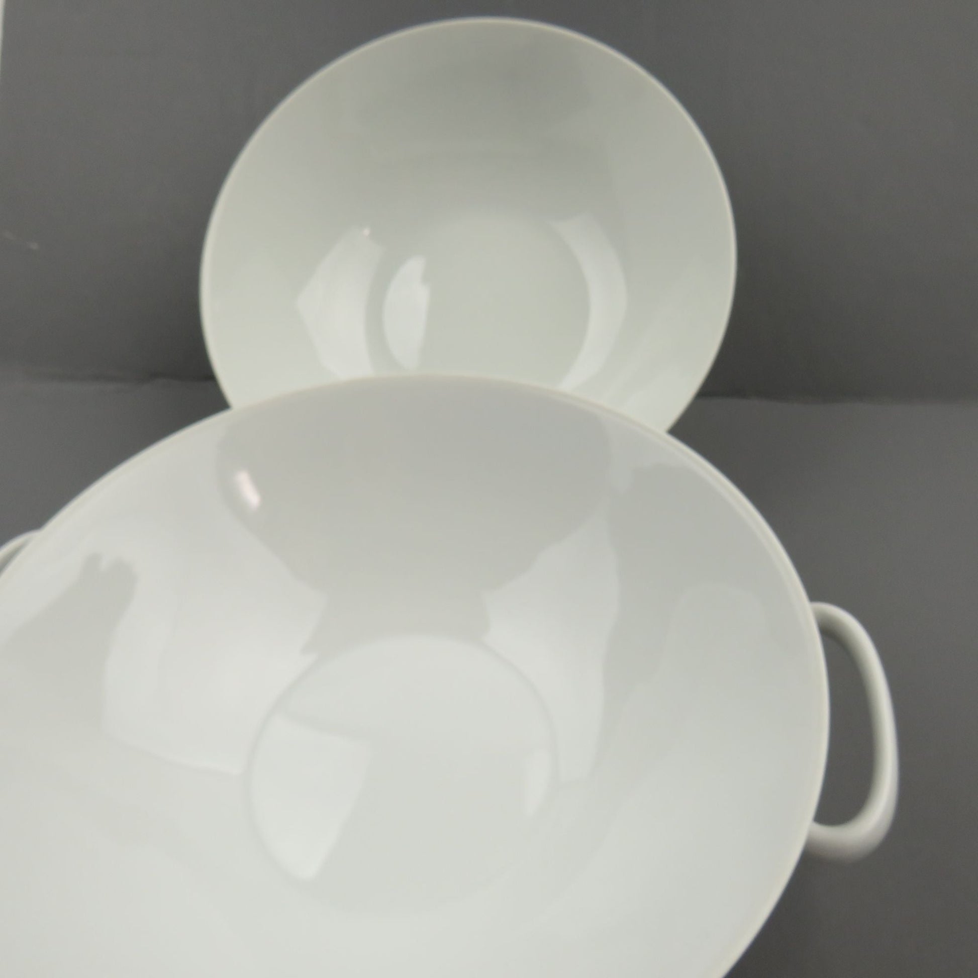 Vintage Thomas Germany 9" Large Footed White Bowls - GSaleHunter